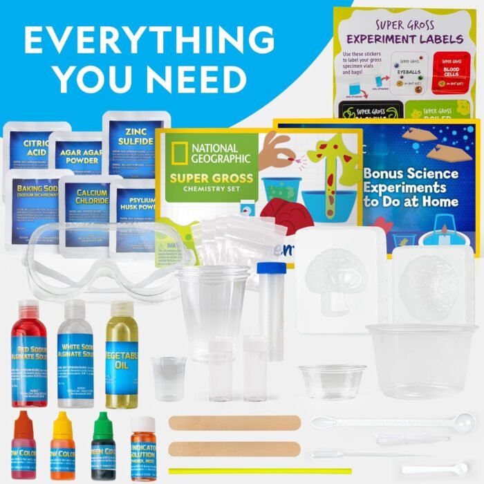 NATIONAL GEOGRAPHIC Gross Science Kit - 45 Gross Science Experiments- Dissect a Brain, Make Slime, Creepy STEM Project Gifts for Boys and Girls, Halloween Activities for Kids 8-12 (Amazon Exclusive) - Image 5