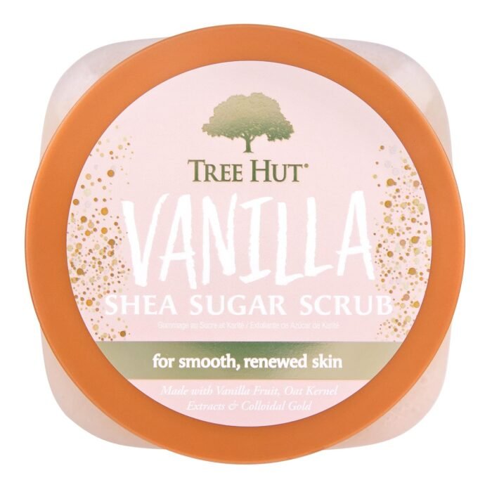 Tree Hut Vanilla Shea Sugar Exfoliating & Hydrating Body Scrub, 18 oz - Image 2
