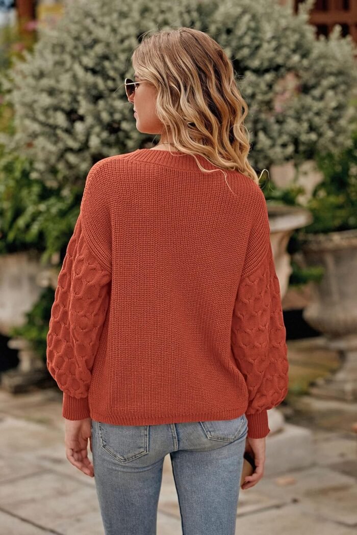 PRETTYGARDEN Women's 2024 Winter Pullover Sweater Casual Long Sleeve Crewneck Loose Chunky Knit Jumper Tops Blouse - Image 2