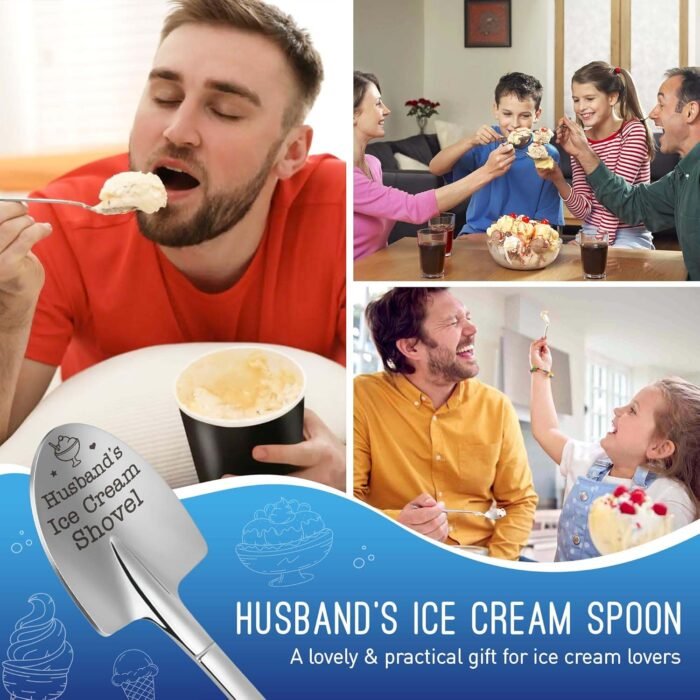 Gifts for Husband Birthday Christmas Presents for Husband Stocking Stuffers Unique Husband's Ice Cream Shovel, on Valentine's Day, Fathers Day, Wedding Anniversary - Image 5