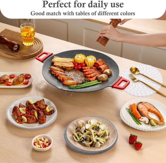Billbotk 7" Trivets for Hot Dishes, Hot pots and Pans, 4 Heat Resistant Hot Pads, Pot Holders for Kitchen, Hot Plate Mats for Kitchen Countertops, Table, Home Essentials, Farmhouse Decor - Image 7