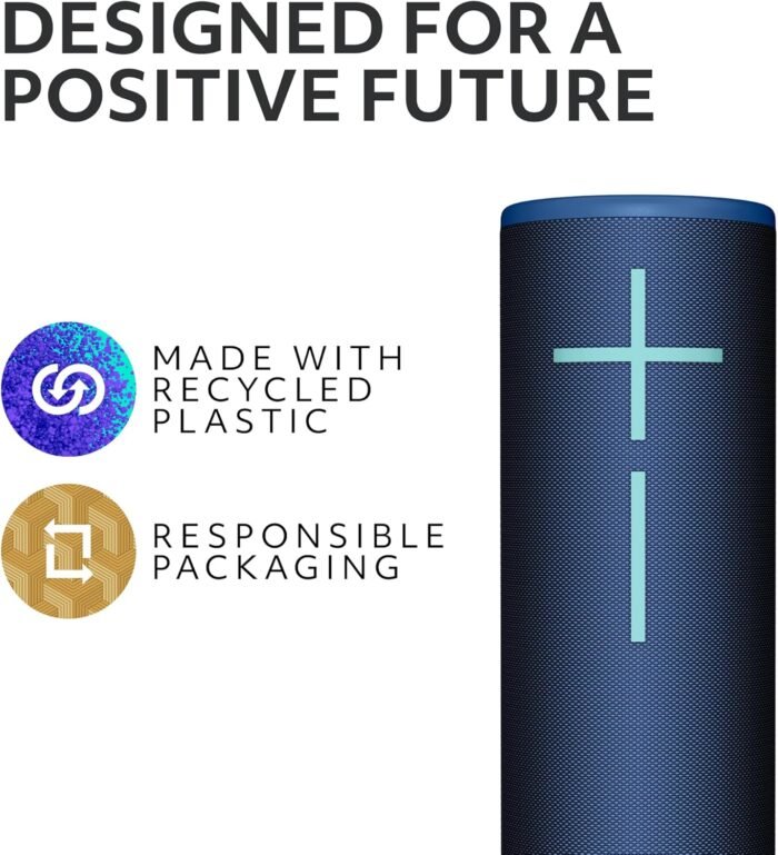 Ultimate Ears Boom 4 Portable Waterproof Bluetooth Speaker with 360-Degree, Bold, Immersive, Crystal-Clear Sound, Floating Speaker with 15-Hour Battery and 147ft (45m) Range - Blue - Image 7