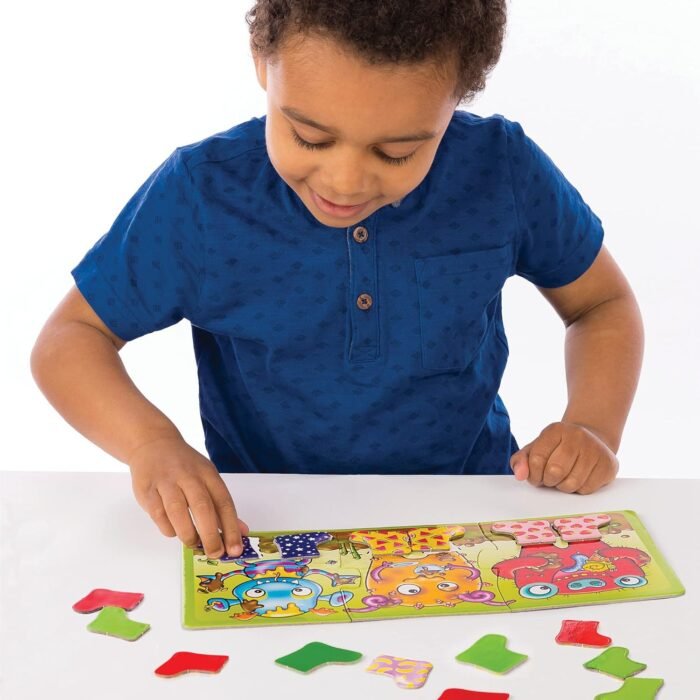 ORCHARD TOYS Moose Smelly Socks Game. Find Matching Pairs of Socks for Your Monsters! for Ages 3-6 and 2-4 Players - Image 4