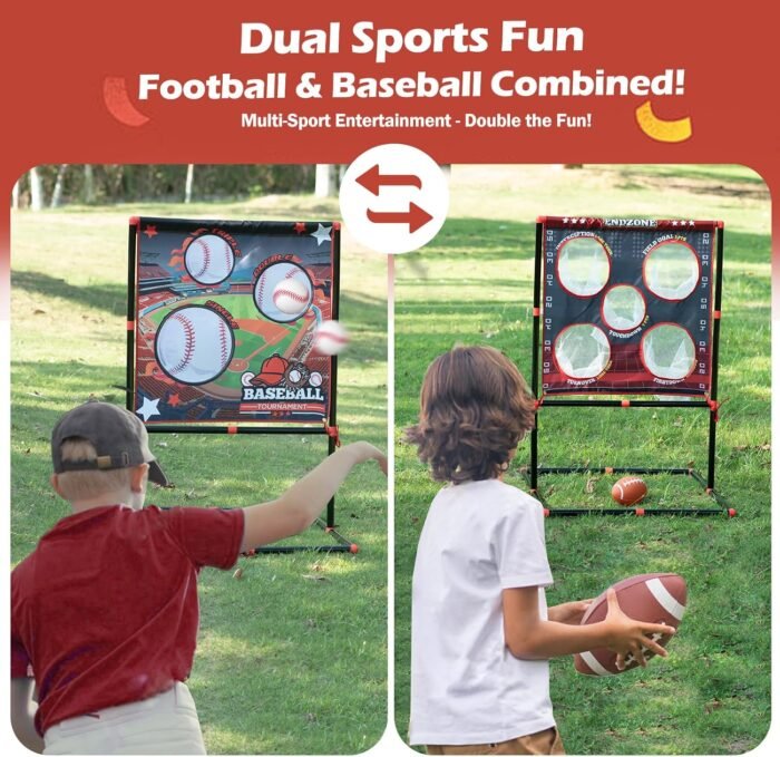 Football Games Kids Toys Outdoor Sports Toddler Toys, Gifts for Ages 5-13 Years Old, Backyard, Lawn, Beach, Camping, Family Party Fun Activities - Image 4