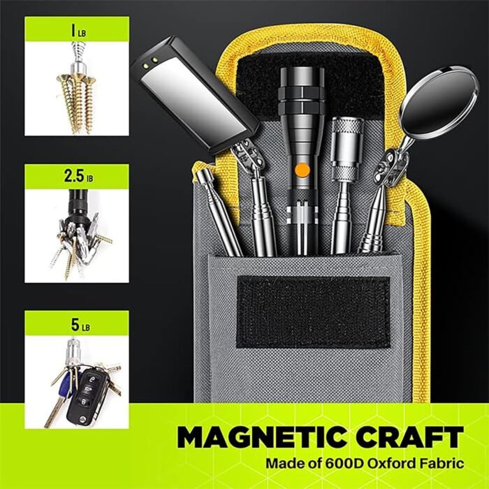 Telescoping Magnetic Pickup Tool Set-Extendable Magnet Flashlight with Inspection Mirror, Birthday Gifts for Men or Women, Boyfriend, Him, Husband, Father, Handyman, Mechanic - Image 5