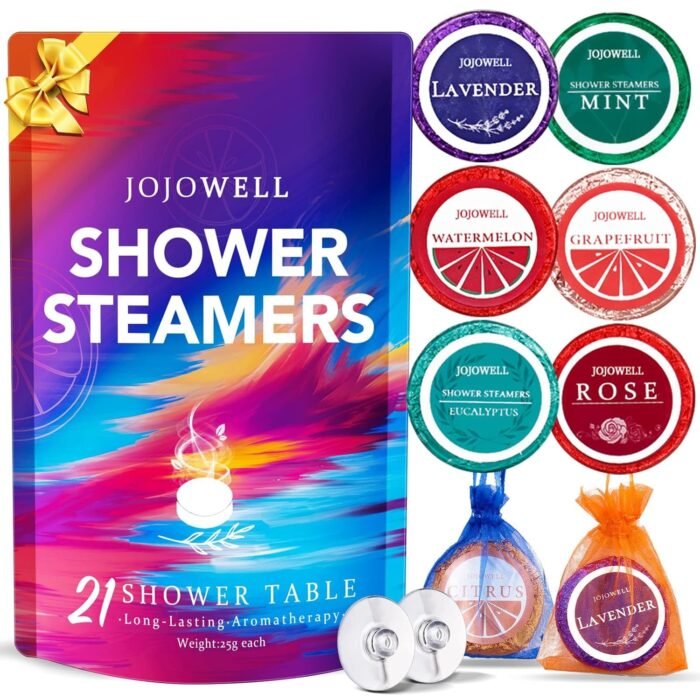 Shower Steamers Aromatherapy - 21Pcs Shower Bombs Birthday Gifts for Women Essential Oil, Nasal Relief, Self Care Spa Gifts for Women, Christmas Gifts for Mom, Stocking Stuffers for Women