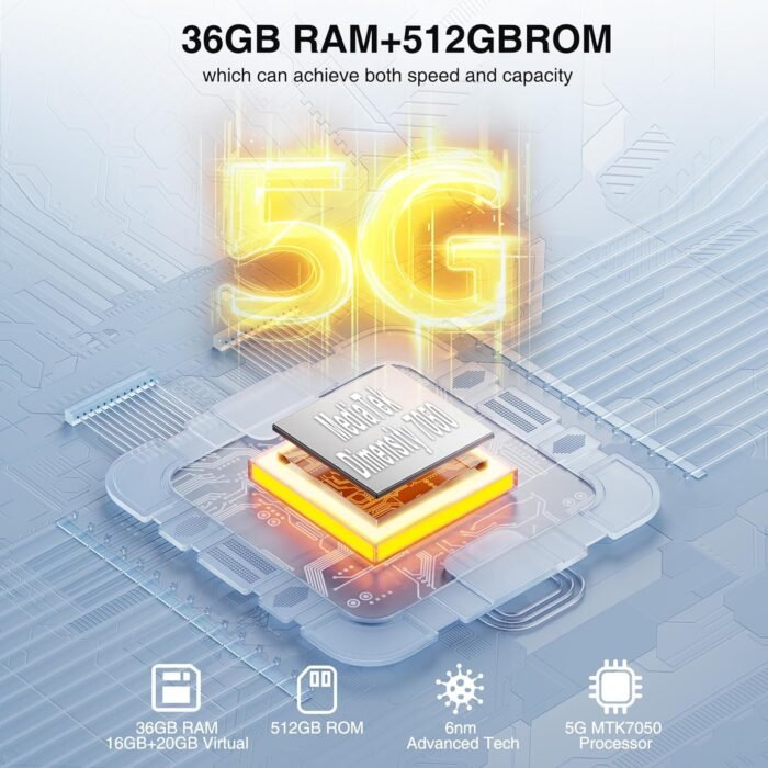 DOOGEE V MAX Plus(2024) 5G Rugged Smartphone,22000mAh 36GB+512GB,200MP+32MP+20MP Night Vision Rugged Cell Phone,Android 14 Rugged Phone,6.58" FHD+120Hz IPS Screen,IP68/IP69K Waterproof Phone,NFC/OTG - Image 4