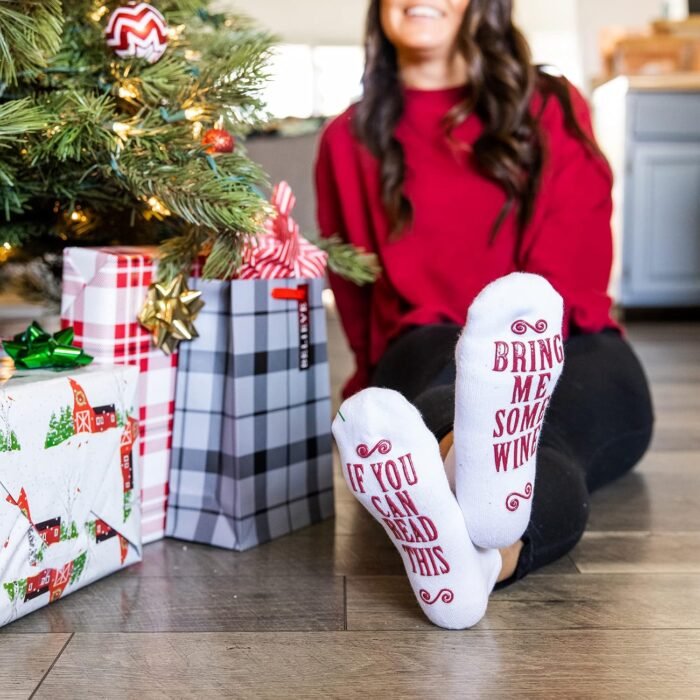 Haute Soiree Women's Novelty Socks - “If You Can Read This, Bring Me Some” - One Size Fits All - Image 4