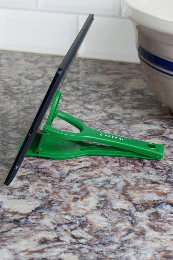 Cestari Recipe Holder Stand for Smartphones and Tablets, Keep Your Phone, Kindle, or iPad Convenient While Cooking - Original Kitchen Gadget Phone and Tablet Stand - Image 3