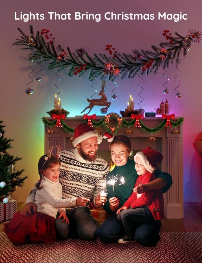 Govee RGBIC Alexa LED Strip Light 16.4ft, Smart WiFi LED Lights Work with Alexa and Google Assistant, Segmented DIY, Music Sync, Color Changing LED Strip Lights for Room, Bedroom, Christmas - Image 6