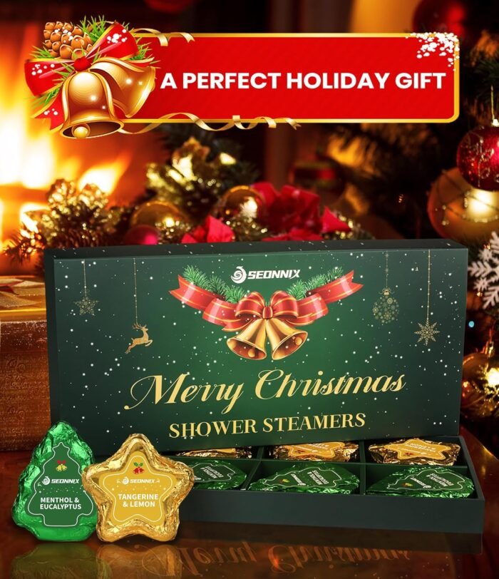 Shower Steamers Aromatherapy - 8 Pack Shower Bombs Christmas Gifts Stocking Stuffers for Women and Men, Stress Relief & Luxury Self Care, Gifts for Women Who Has Everything - Image 2