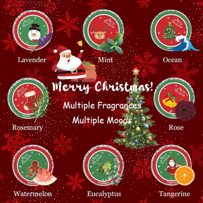 Shower Steamers Aromatherapy-Christmas Gift Stocking Stuffer for Women Men, 8 Pack Gifts for Women, Shower Bombs with Natural Essential Oil Christmas Stocking Stuffer - Image 2