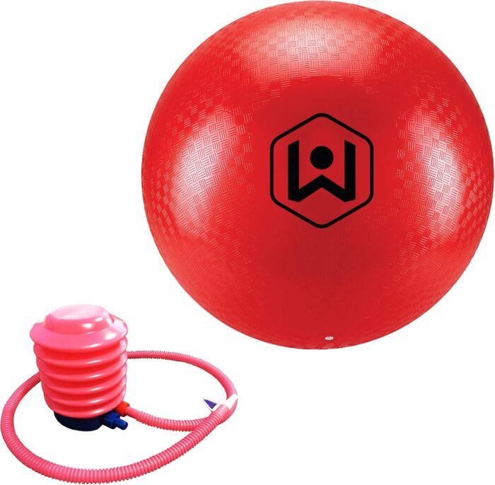 Wicked Big Sports Little Kids Kickball-Supersized Kickball Outdoor Sport Tailgate Backyard Beach Game Fun for All, Original Version, red - Image 2