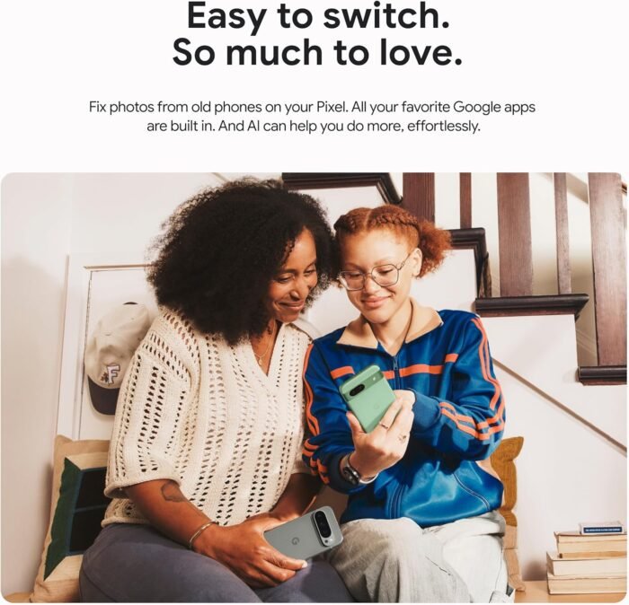 Google Pixel 9 - Unlocked Android Smartphone with Gemini, 24-Hour Battery, Advanced Camera, and 6.3" Actua Display - Obsidian - 128 GB - Image 8
