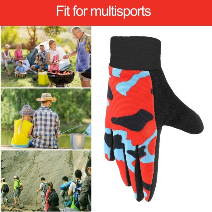 Accmor Kids Cycling Gloves, Kids Fishing Gloves, 4-10 Years Boys Girls Kids Sport Gloves, Breathable Non-Slip Full Finger Gloves for Child Cycling Climbing Riding Biking Outdoor Sports - Image 7