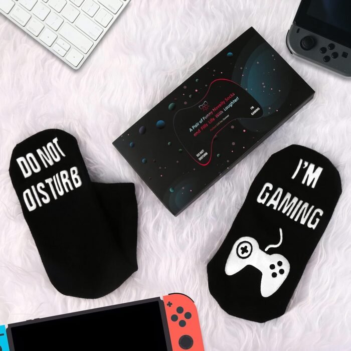 Do Not Disturb I'm Gaming Socks,Christmas Men Gifts For Men,Gamer Socks Gift For Teenage Boys,Gifts For Son,Men,Dad,Husband - Image 8