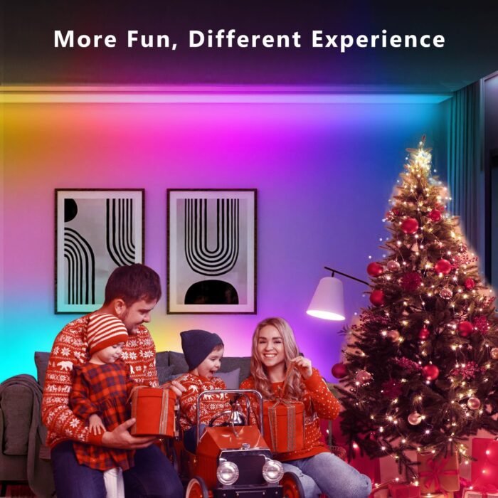 DAYBETTER RGB Smart IC LED Strip Lights, LED Lights for Bedroom, DIY Multiple Colors on One Line, App Control Color Changing Strip Lighting Music Sync Home Decor 16.4 ft - Image 6