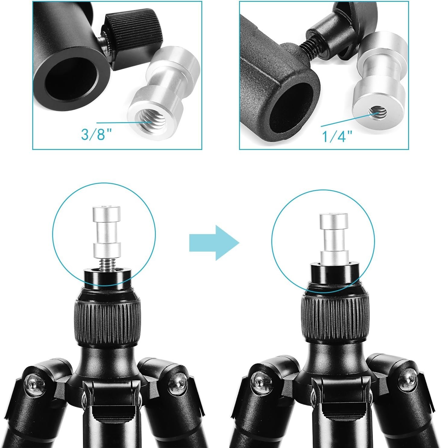 Neewer Universal E-Type Camera Flash Speedlite Mount Light Stand Bracket Umbrella Shoe Holder Compatible with Nikon Pentax Olympus and other Flashes with Standard Shoe Mount - Image 6