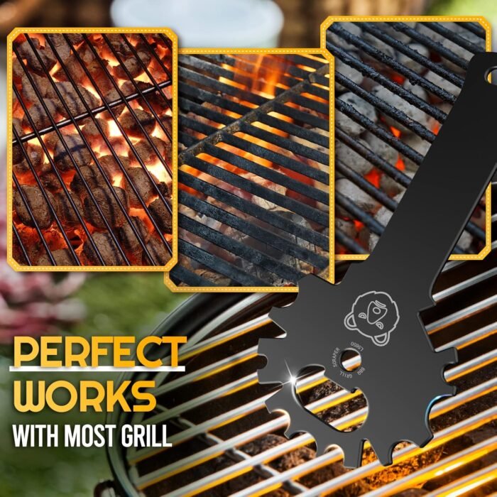 Grilling Gifts for Men Stocking Stuffers BBQ Grill Scraper: Women Gifts for Christmas Grill Accessories Cleaner Scraper Cool Stuff Gadgets for Teens Adults Husband Dad Birthday Gifts Kitchen Gadgets - Image 5