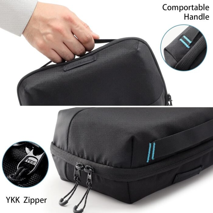 VanFn Electronics Travel Organizer Storage Bag, Travel Accessory Handle Bag, Gadgets Organizer Pouch, USB Cable Organizer, Travel Friendly Electronics Organizer P.Travel Series - Image 4