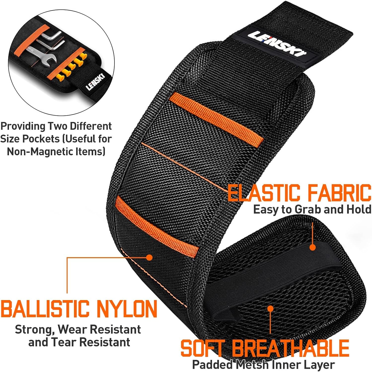 Lenski Stocking Stuffers for Adults Men, Christmas Gifts for Men, Magnetic Wristband Dad Gifts for Men Unique, Mens Gifts for Dad Him Grandpa, Gifts for Men Who Have Everything, Cool Gadgets for Men - Image 2