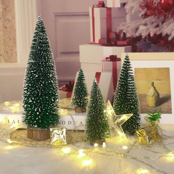 Desktop Miniature Pine Tree Tabletop Christmas Tree Small Pine Tree Decor Christmas Tree Toppers - Image 5