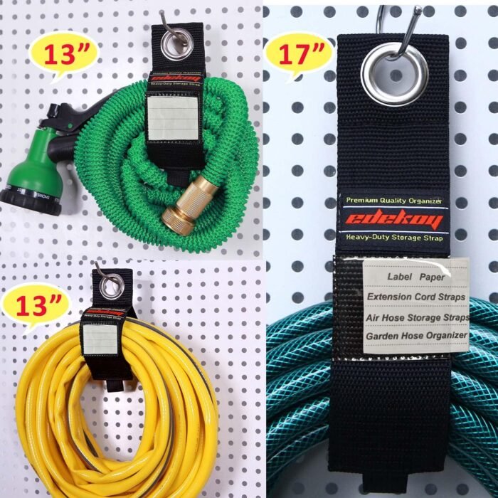 Extension Cord Holder Organizer Straps 9Pack Heavy Duty Storage Straps Wrap Cords Hose Rope Cable Straps for Garage RV Boat Organization Christmas Stocking Stuffers for Men Gifts Gadgets - Image 6