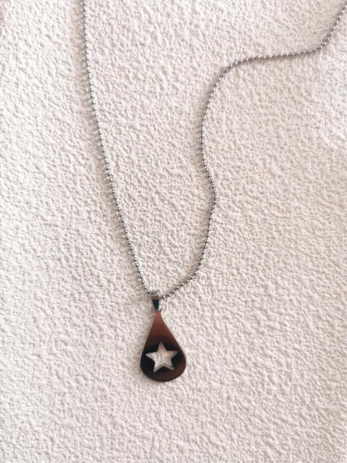Guitar Pick Star Ball Chain Necklace Solid Stainless Ball Chain Music Inspired Gift Jewellery - Image 5