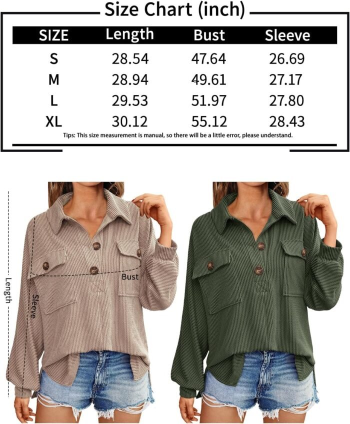 AUTOMET Womens Oversized Sweatshirts Fashion Pullovers Long Sleeve Shirts Tops Button Down Shackets Jackets Fall Outfits 2024 - Image 6