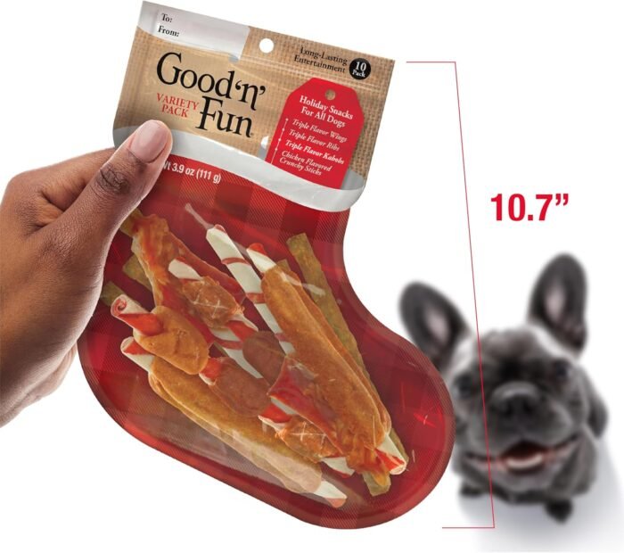 Good 'n' Fun Holiday Chews, Treat Your Dog to Fun Shaped Long Lasting Chews, Made Ingredients - Image 11