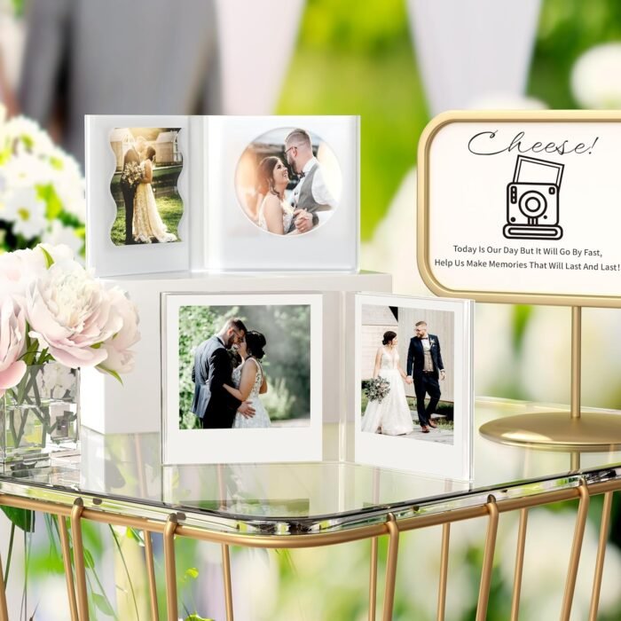 WINKINE Polariod Frame for Photos 4.2''x3.5'', Polaroid Frames fits i-Type/600/SX-70 Films, Acrylic Polaroid Picture Frames, Polaroid Film Instax Frames Desktop, Polaroid Photo Frame for Tabletop - Image 4