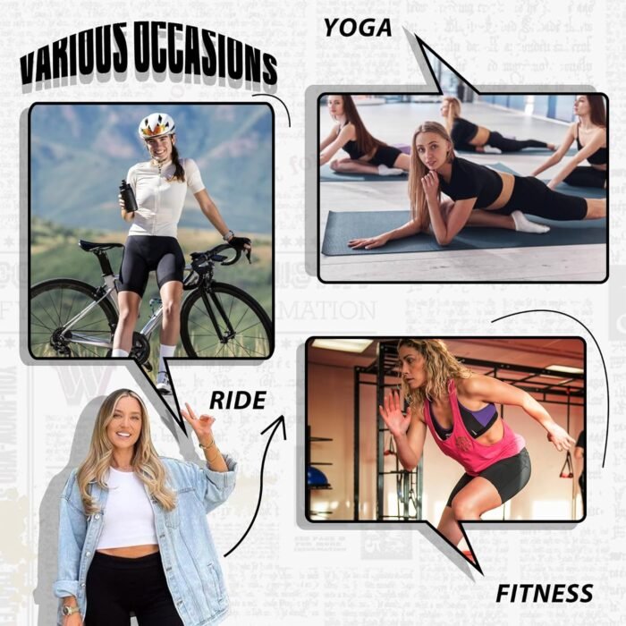Sundwudu 4 Pack Biker Shorts for Women - 3‘’5”/8” High Waist Tummy Control Summer Workout Shorts for Running Yoga Athletic - Image 2