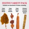 Good 'n' Fun Holiday Chews, Treat Your Dog to Fun Shaped Long Lasting Chews, Made Ingredients - Image 4