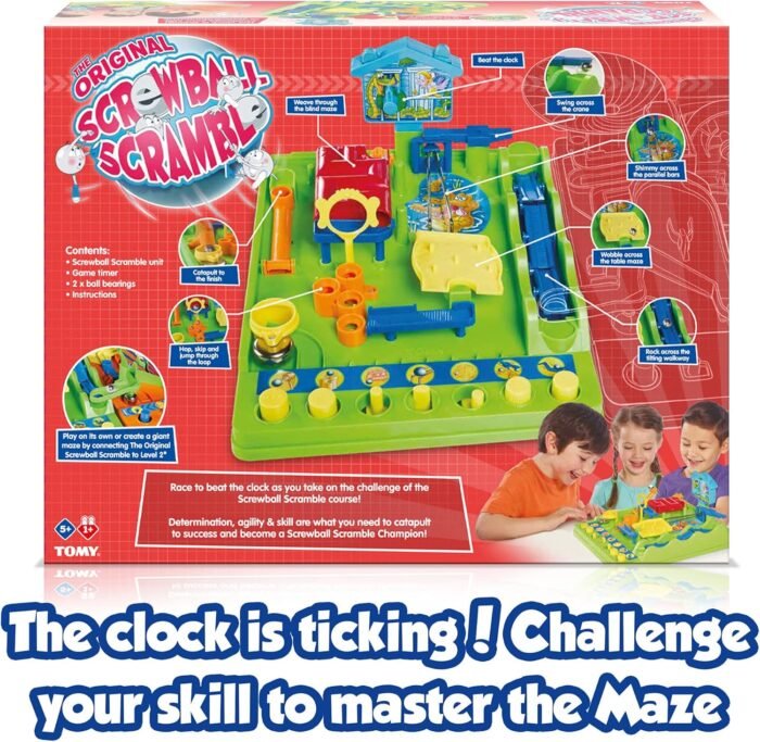 Screwball Scramble Kids Board Game- Timed Marble Run Obstacle Course Kids Games - Holiday Toys and Christmas Games - Toddler Christmas Gifts Ages 5 Years and Up - Image 3