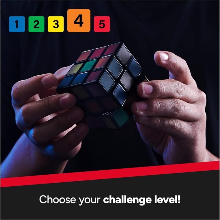 Rubik’s Cube, Phantom, 3x3 Cube Advanced Technology Difficult 3D Puzzle Travel Game Stress Relief Fidget Toy Activity Cube for Adults & Kids Ages 8+ - Image 6