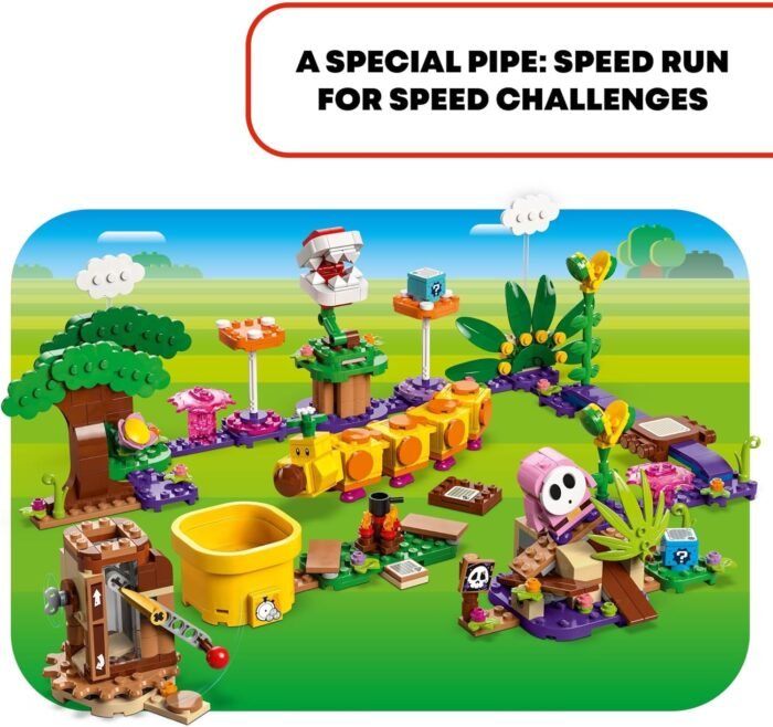 LEGO Super Mario Soda Jungle Maker Set, Customizable Nintendo Birthday Gift, Mario Playset for Kids, Pink Shy Guy and a Wiggler, Jungle Toys for Boys, Girls and Any Gamers Ages 7 and Up, 71434 - Image 5