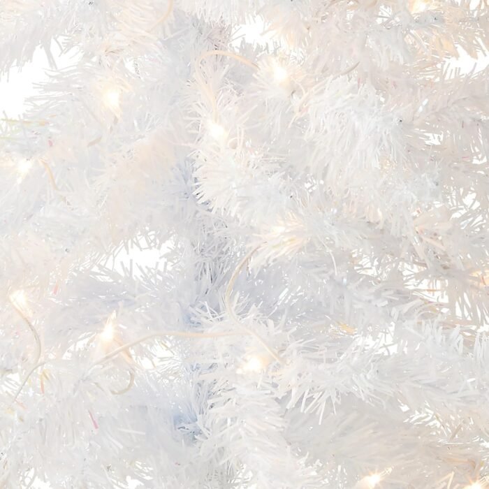National Tree Company Pre-Lit Artificial Christmas Tree, White Tinsel, White Lights, Includes Stand, 4 feet - Image 2