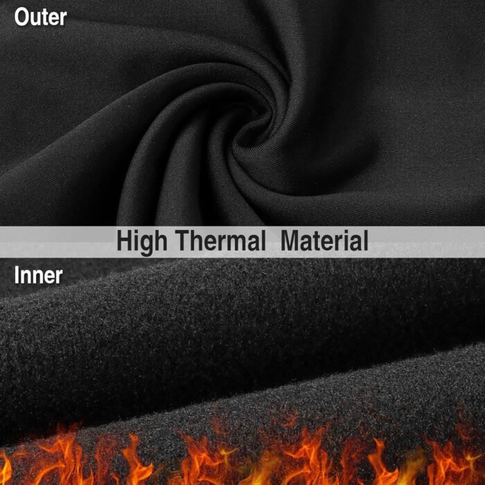 2 Pack Winter Neck Gaiter Warmer for Men&Women,Windproof Face Cover Fleece Face Mask Scarf for Cold Weather Sport - Image 5