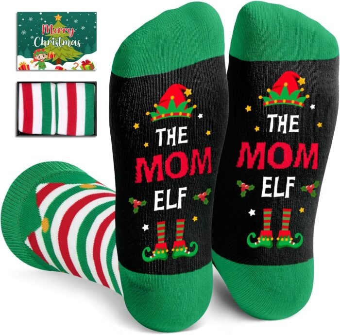 HAPPYPOP Christmas Gifts For Her Women - Christmas Gifts For Sister Aunt Wife Mom Grandma, Mother Grandmother Christmas Socks