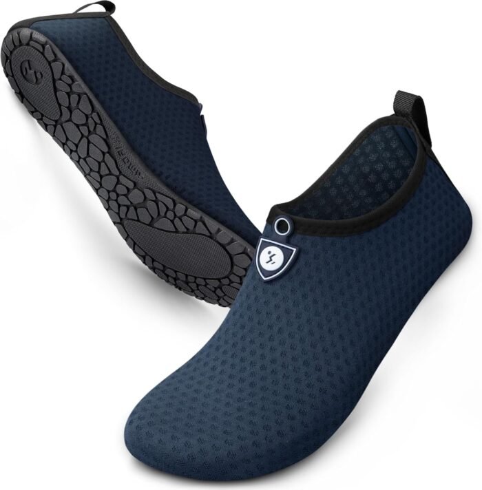 SIMARI Water Shoes for Women Men Swim Aqua Socks Beach Pool Essentials Barefoot Surf River Boat Kayak Sea Yoga Sand Exercise Sport Accessories Breathable Quick-Dry Adult Youth Kid Size SWS001