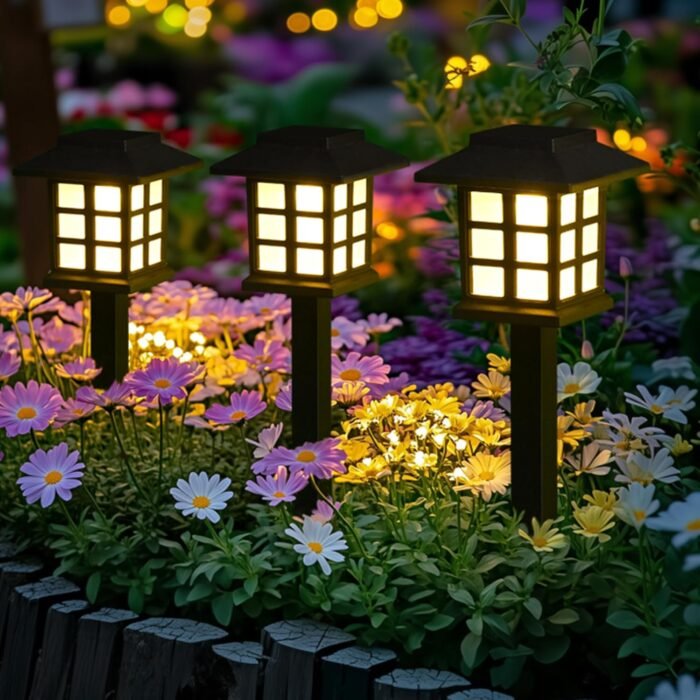 GIGALUMI LED Solar Walkway Lights, 10 Pack Waterproof Lights for Garden, Landscape, Path, Yard, Patio, Driveway - Maintain 10 Hours of Lighting - Image 5