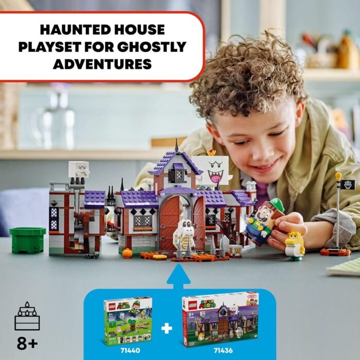 LEGO Super Mario King Boo's Haunted Mansion - Building Toy for Kids Ages 8+ - Mario Toy W/ 4 Minifigures - Gift for Boys, Girls, & Gamers - 71436 - Image 2