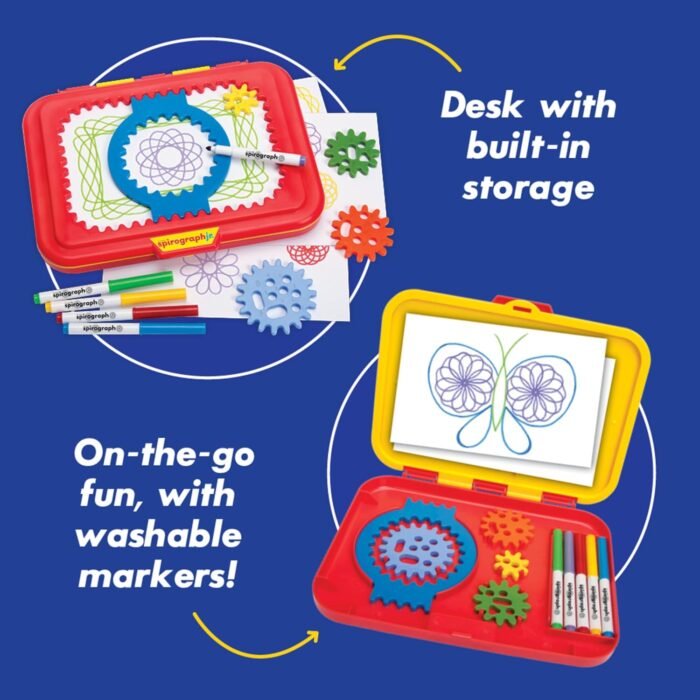 Spirograph Jr. — Jumbo Sized Gears Classic Retro Toy For Spiral Drawing Art Design Toy Kit for Smaller Hands — For Kids Ages 3 and Up - Image 3