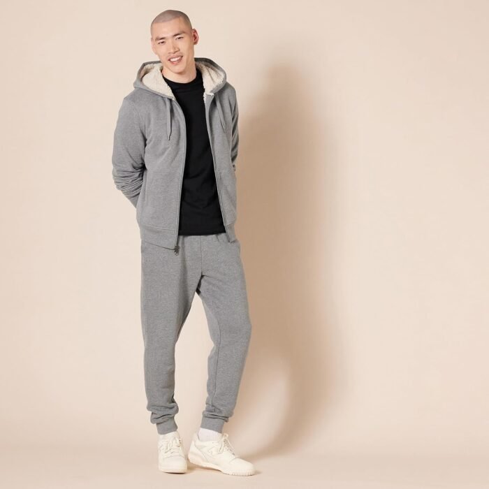 Amazon Essentials Men's Sherpa-Lined Full-Zip Fleece Hoodie - Image 5
