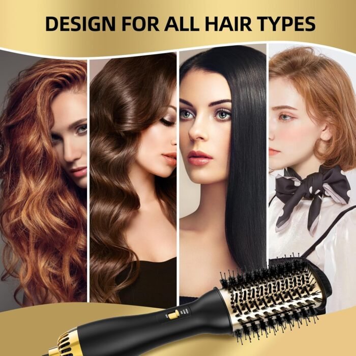 4-in-1 Hot Air Brush with Oval Barrel - Salon-Grade Styling Tool for All Hair Types - Image 7