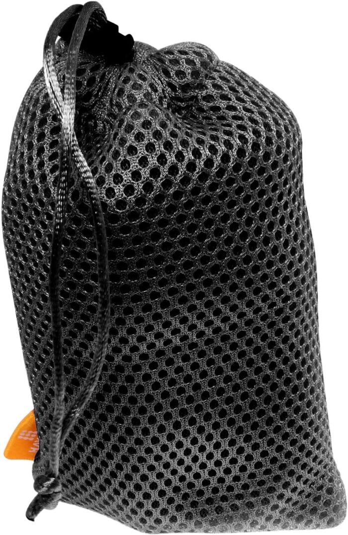 5pcs Multifunction Nylon Mesh Drawstring Pouch Bag for Mobile Phone,Sunglasses,Electronic Gadgets-Travel Organizer Outdoor Activities Storage Pouch 3.5"x 7.3"(Black) - Image 5