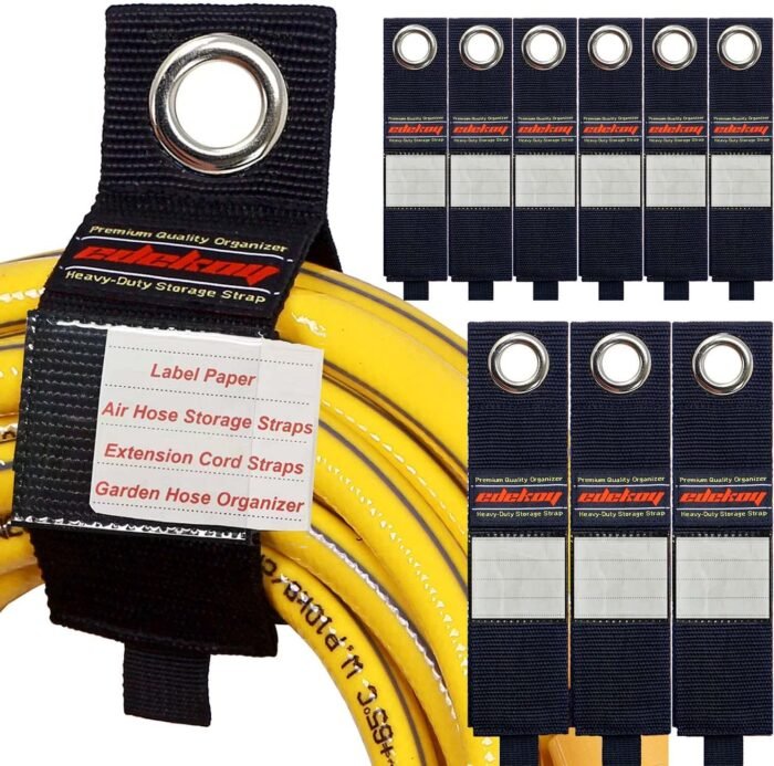 Extension Cord Holder Organizer Straps 9Pack Heavy Duty Storage Straps Wrap Cords Hose Rope Cable Straps for Garage RV Boat Organization Christmas Stocking Stuffers for Men Gifts Gadgets