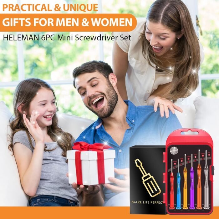 Gifts for Men Small Screwdriver Set - Stocking Stuffers for Men Women Mini Tiny Precision Screwdriver Set for Watch Electronics Computer Eyeglass Repair Kit Cool Stuff Gadgets Tools Gifts for Mom Dad - Image 7