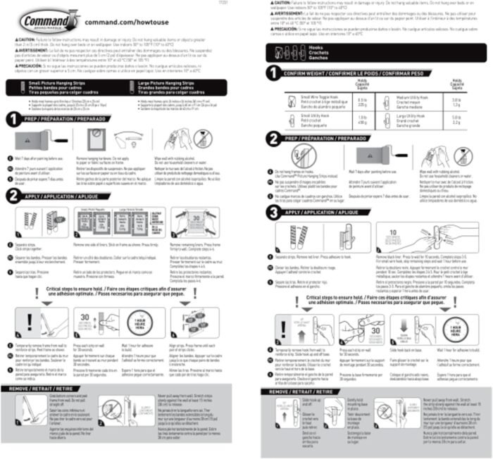 Command Variety Pack, Including 10 Pairs of Picture Hanging Strips, 6 Wire Hooks and 8 Utility Hooks for Hanging Christmas Decorations, Damage Free Hanging Up to 19 Items with Command Strips, 1 Kit - Image 10