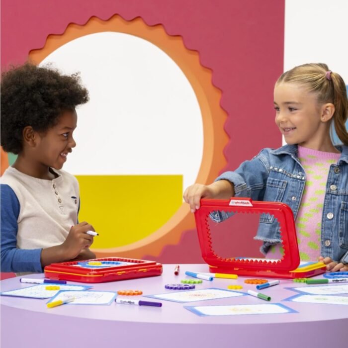Spirograph Jr. — Jumbo Sized Gears Classic Retro Toy For Spiral Drawing Art Design Toy Kit for Smaller Hands — For Kids Ages 3 and Up - Image 6